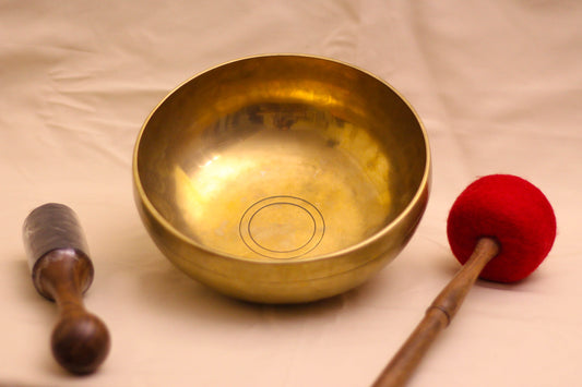 Plain Golden Singing Bowl (Big)