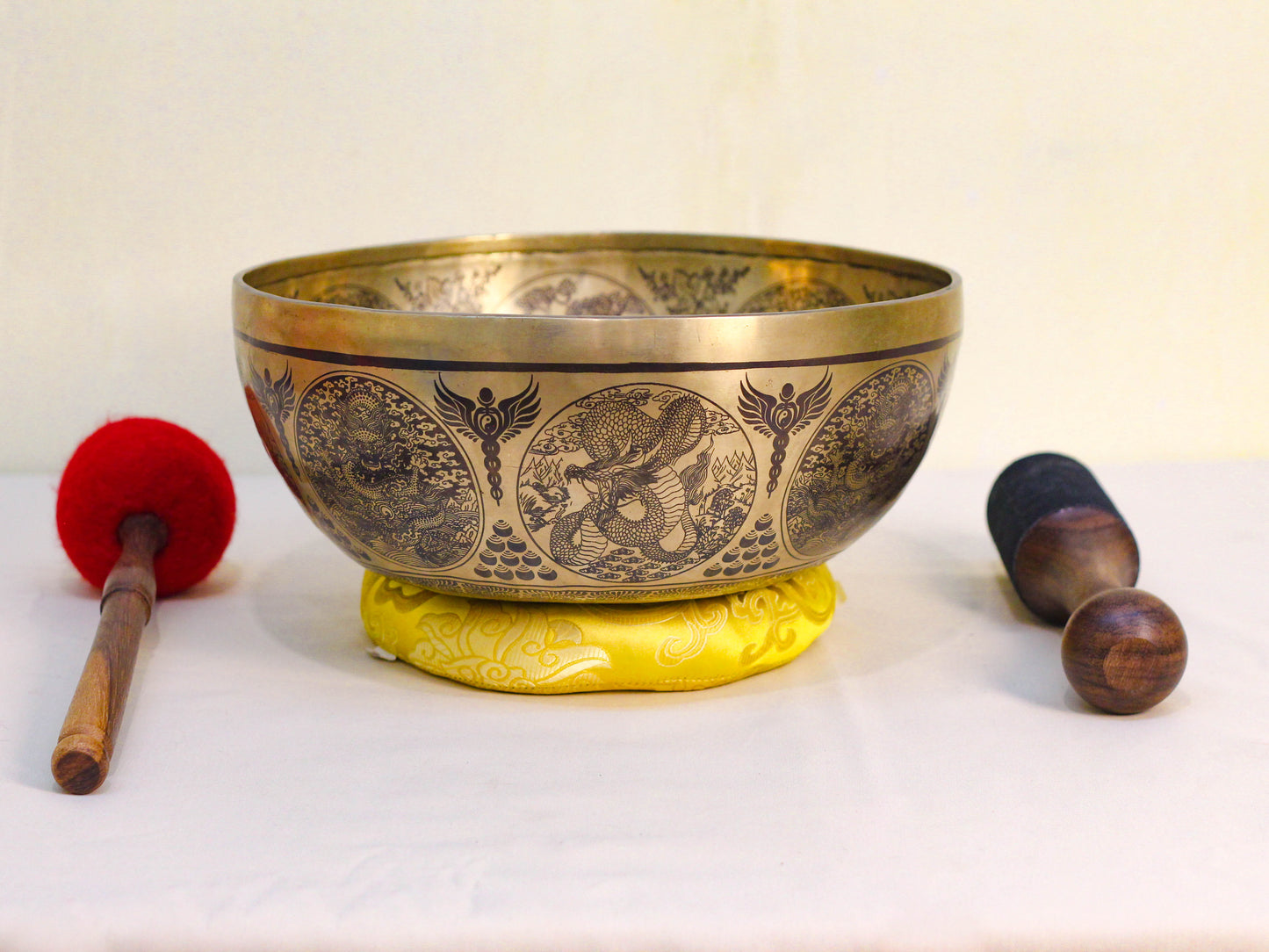 Chitipati Engraved Tibetan Singing Bowl