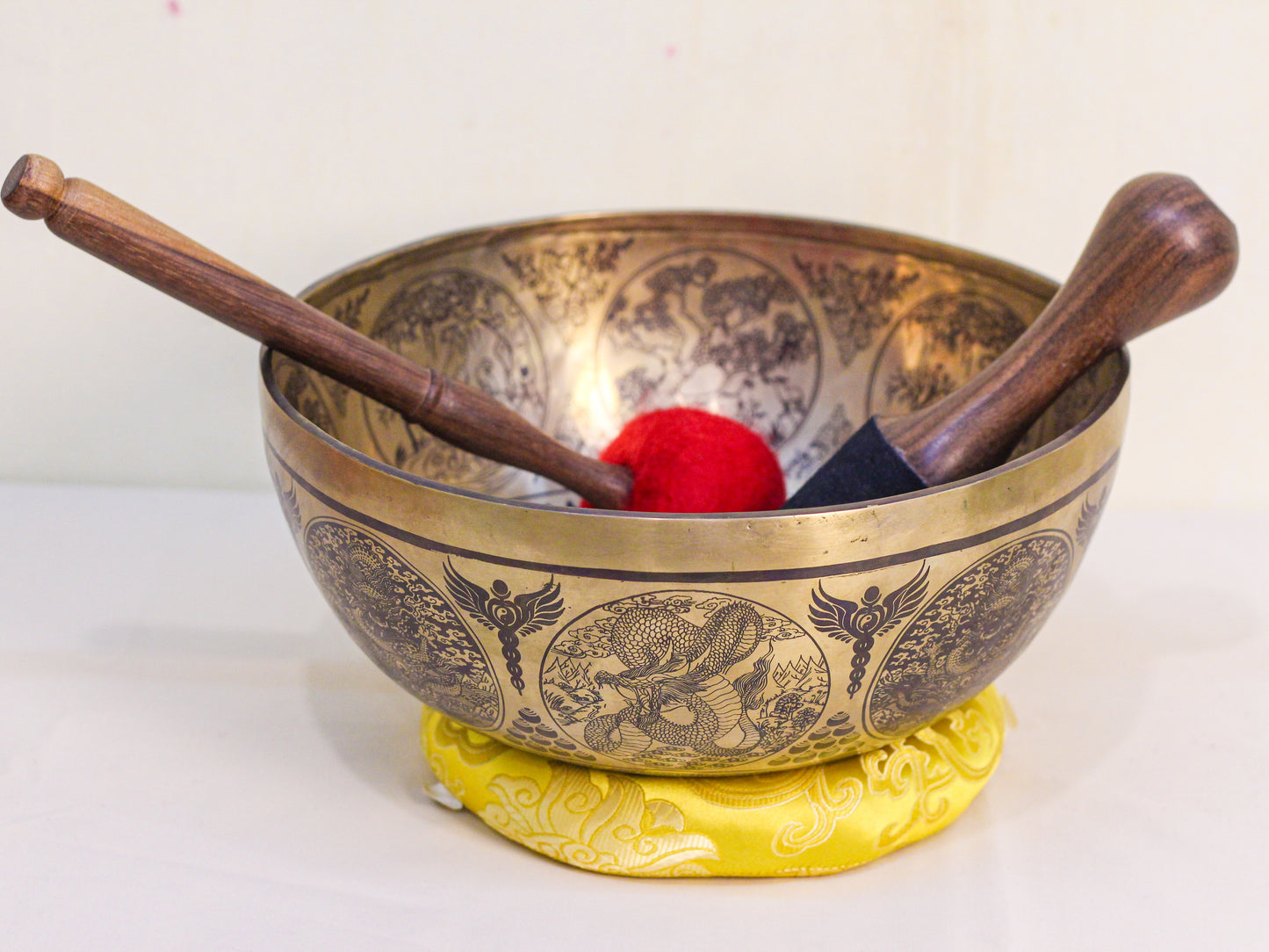 Chitipati Engraved Tibetan Singing Bowl