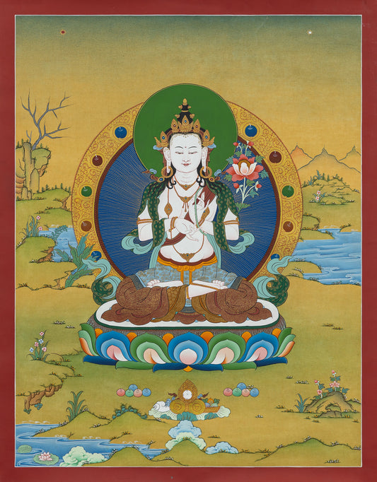 Tshitij Garva Thangka - (18" * 24")