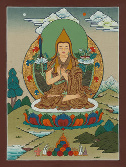 Tsongkhapa Thangka - (10" * 14")