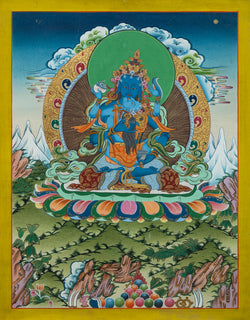 Vajradhara Thangka - (15" * 20")