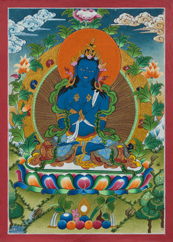 Vajradhara Thangka - (12" * 17")