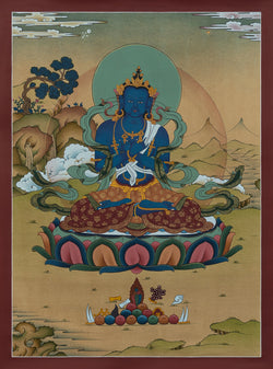 Vajradhara Thangka - (16" * 22")