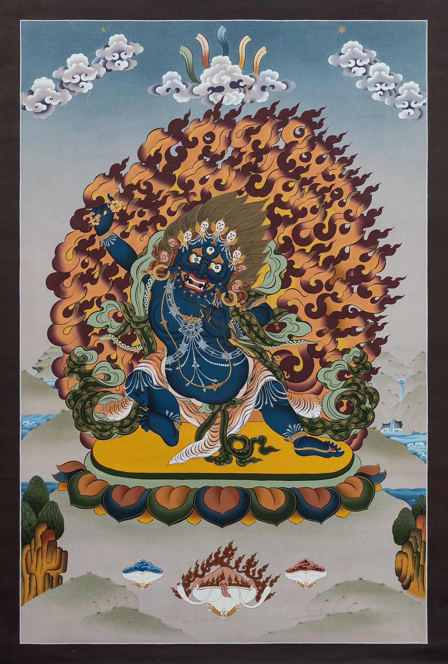 Hand Painted Vajrapani Thangka Painting