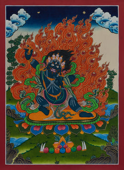 Vajrapani Thangka - (14" * 20")