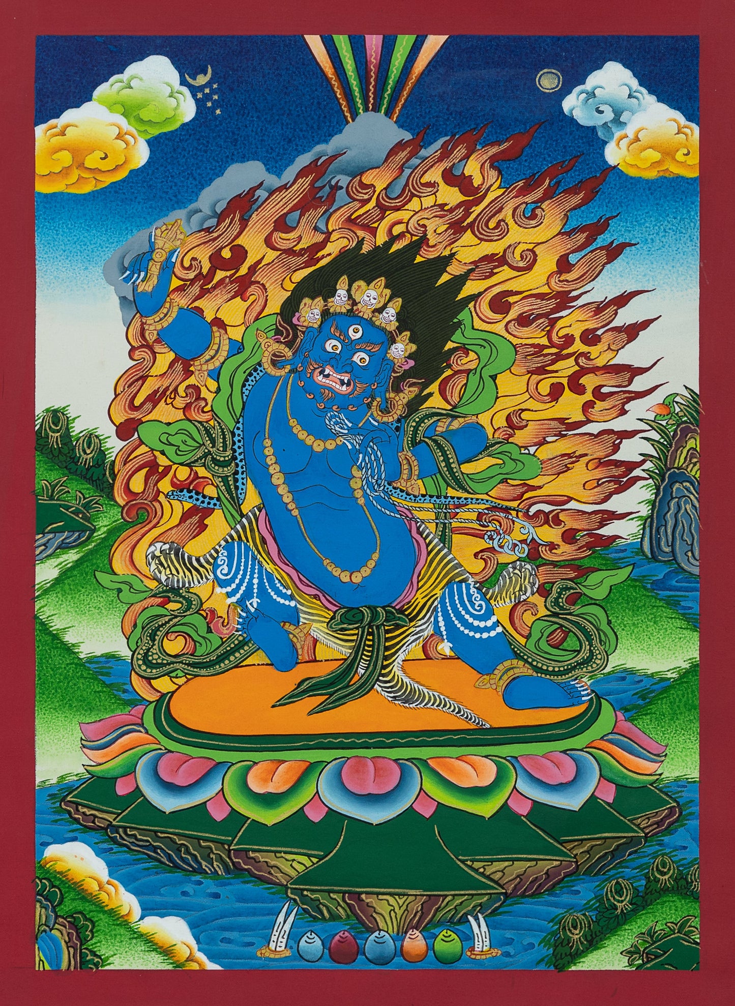 Hand Painted Vajrapani Thangka Painting