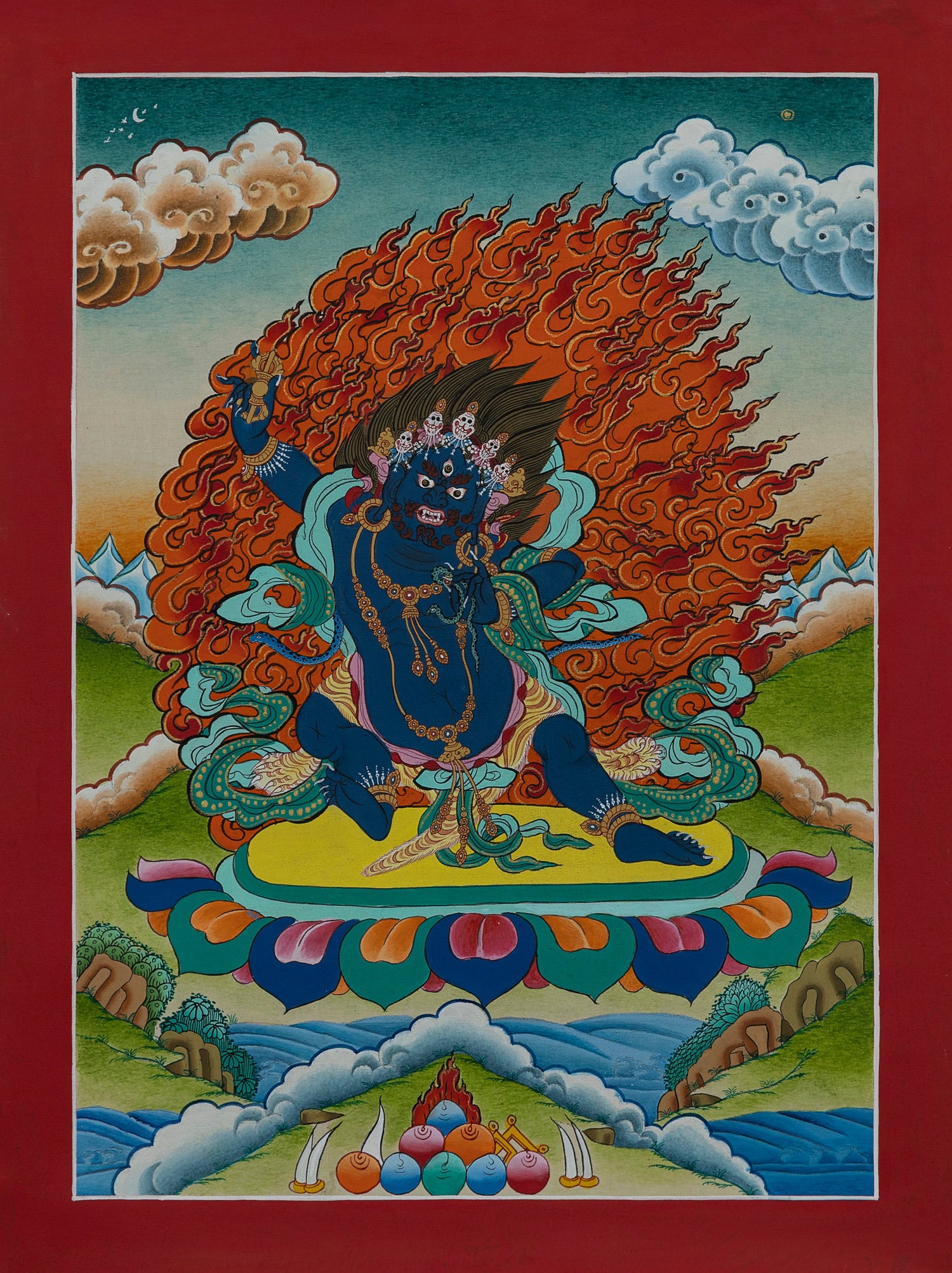Vajrapani Thangka Painting