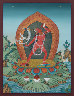 Vajrayogini Thangka - (15" * 20")