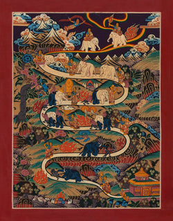 Path to Nirvana Thangka - (10" * 13")