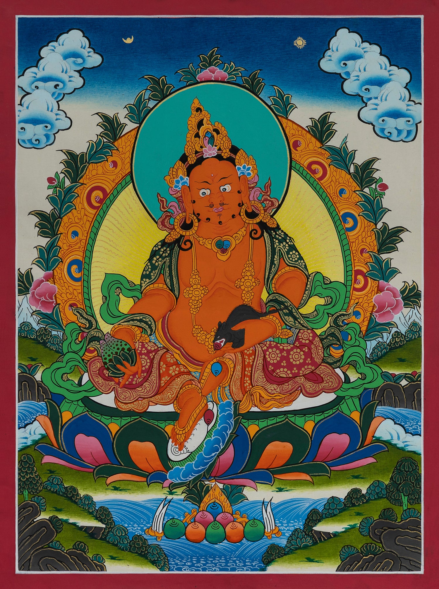 Jambhala Thangka Painting